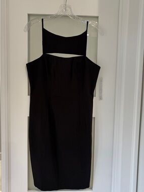 Women's Black Cutout Mini Dress - Sleek Evening Style